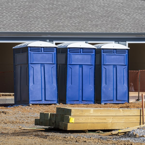 how can i report damages or issues with the porta potties during my rental period in North Gates